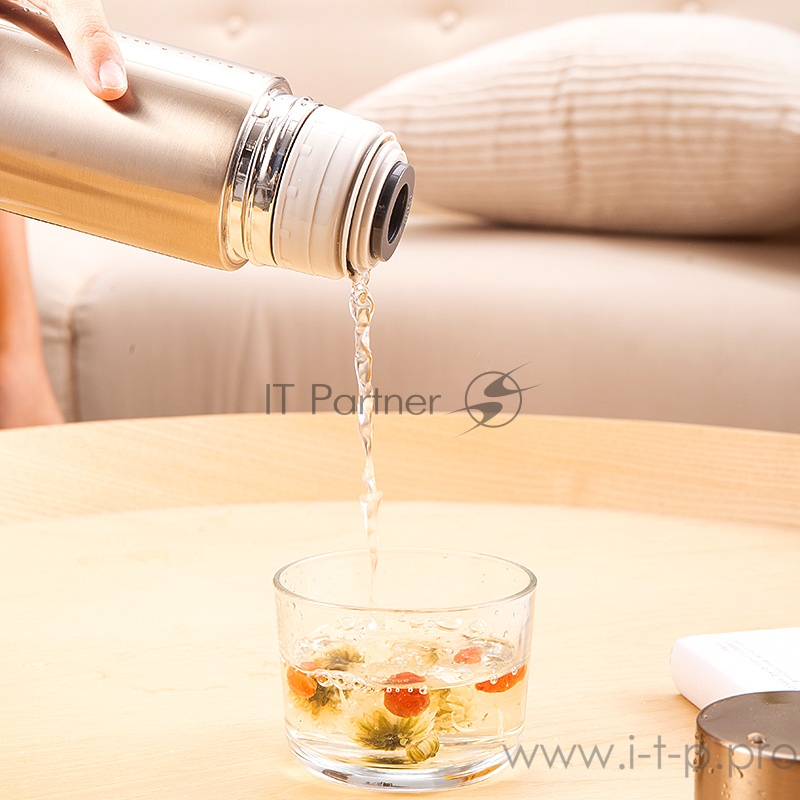 Термос Deli 17651gold 0.5л. золотой