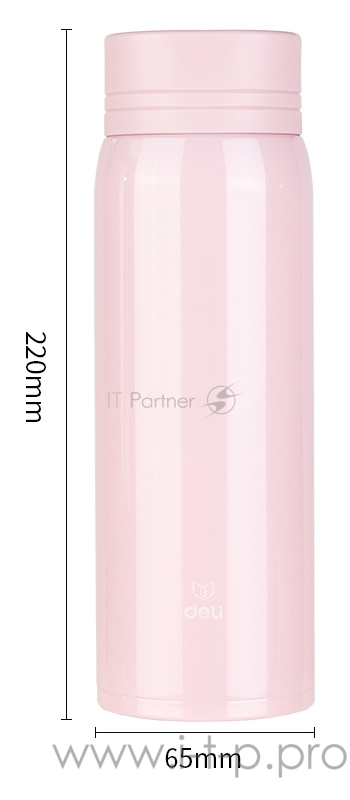 Термос Deli 17654pink 0.480л. розовый
