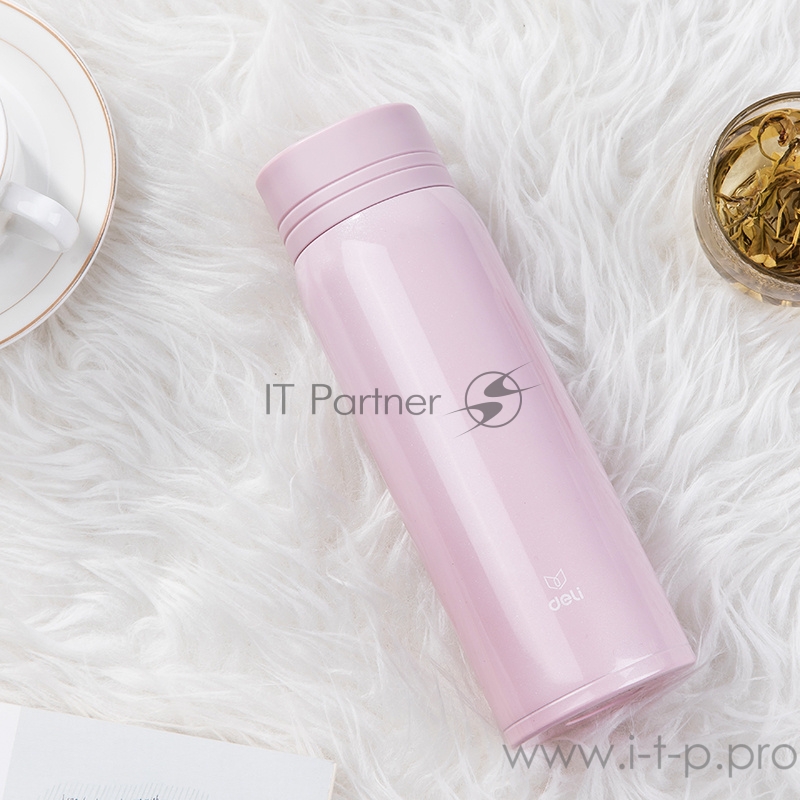 Термос Deli 17654pink 0.480л. розовый