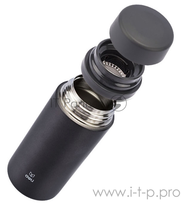 Термос Deli 17657dk-gray 0.420л. темно-серый