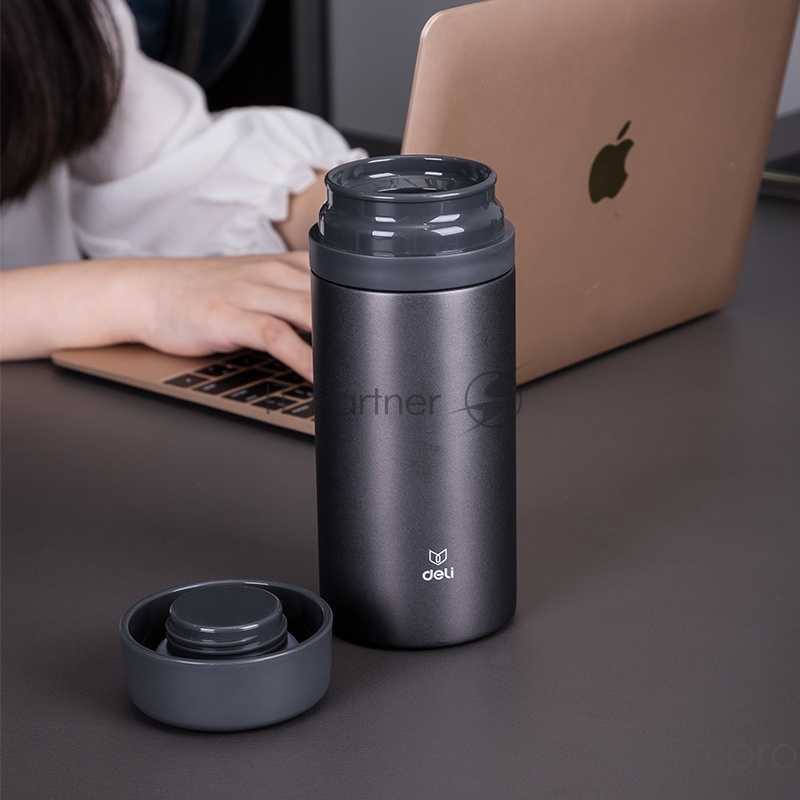 Термос Deli 17657dk-gray 0.420л. темно-серый