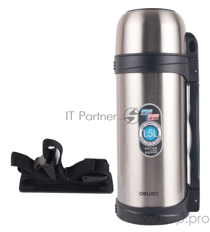 Термос Deli 17751 1.5л. серебристый