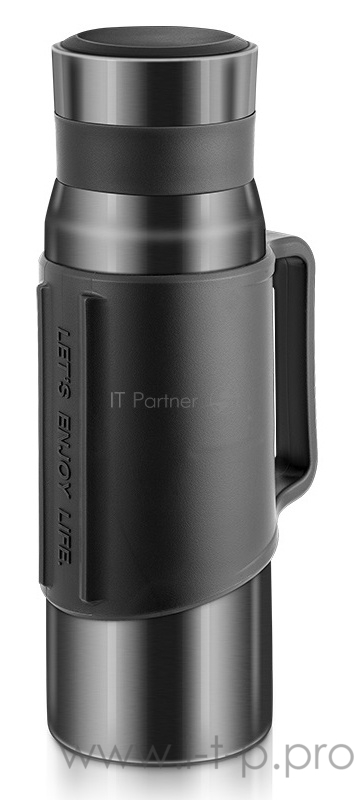 Термос Deli 17752 1.2л. темно-серый