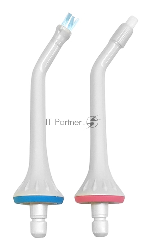 Набор универсальных сменных насадок (ортодонтическая насадка + насадка с щетинками) для ирригаторов полости рта Тип В (Type B)