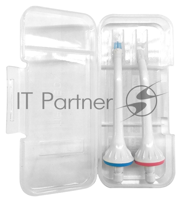 Набор универсальных сменных насадок (ортодонтическая насадка + насадка с щетинками) для ирригаторов полости рта Тип В (Type B)