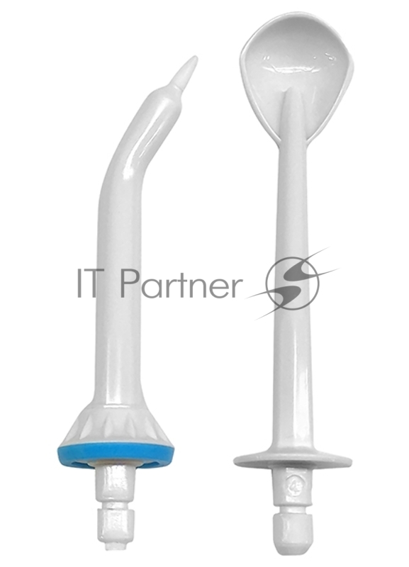 Набор универсалных сменных насадок (пародонтальная насадка + насадка для очистки языка) для ирригаторов полости рта Тип В (Type B)