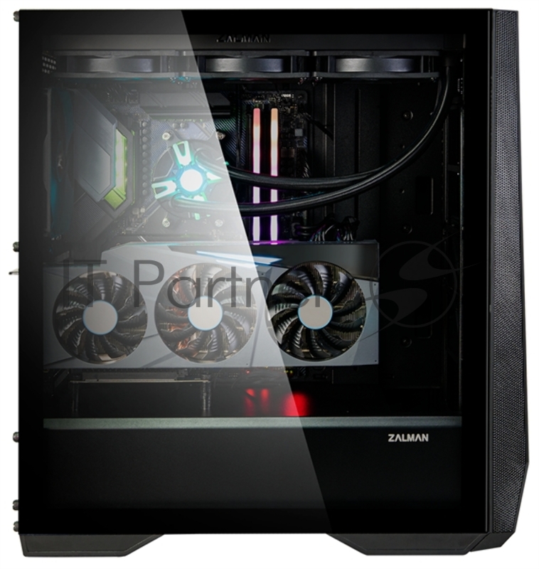 Корпус ZALMAN Z9 ICEBERG, EATX, BLACK, WINDOW, 4x3.5, 6x2.5, 2xUSB2.0, 2xUSB3.0, 1xUSB 3.1 Gen2 Type-C, FRONT 1x140mm, REAR 1x140mm
