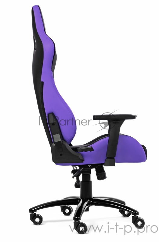 Игровое кресло WARP Gr чёрно-фиолетовое (экокожа, алькантара) (GR-BPP)