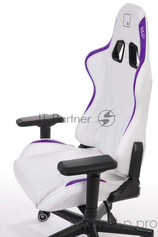 Игровое кресло WARP Xn бело-фиолетовое (экокожа, алькантара) (XN-WPP)