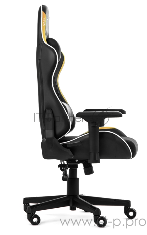 Игровое кресло WARP Xn чёрно-жёлтое (экокожа, алькантара) (XN-BYW)