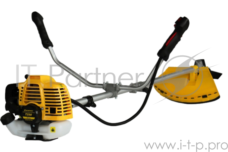 Триммер CHAMPION Т256 разъемный вал(Мощность 0.75/0.95 кВт/л.с., объем двигателя 25,4 см3, вес 6,2кг, бак 0,6л, используемая леска 1,6-2,4мм, рукоятка Р-образная, прямая/разъемная штанга, ширина среза (леска/нож) 400/255, длина штанги 1375 мм.)