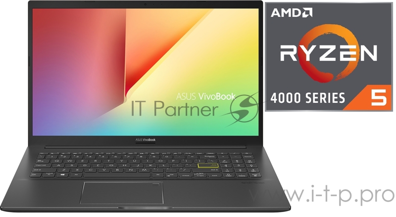 Ноутбук ASUS M513IA AMD Ryzen 5 4500U/8Gb/1Tb + 256Gb SSD/15.6 FHD IPS Anti-Glare/WIFI/Win10 Indie Black