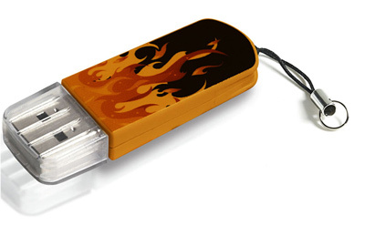 носитель информации Verbatim USB Drive 16Gb Mini Elements Edition Fire 49406 {USB2.0}