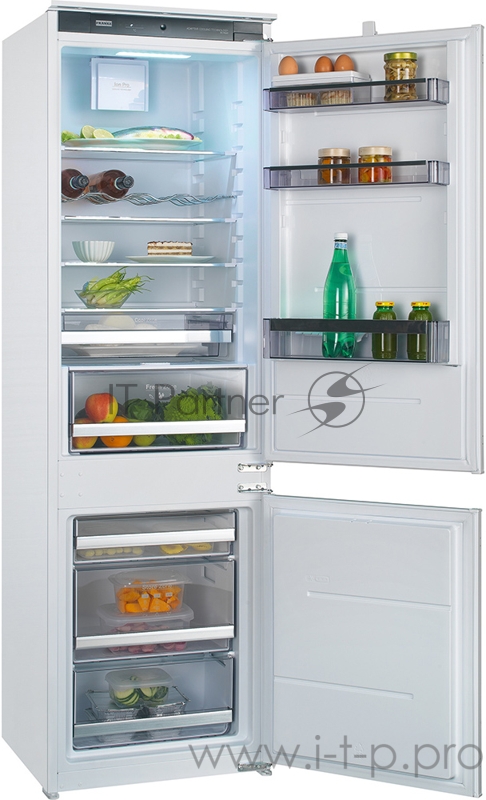Холодильник Franke 118.0527.357 Better, Холодильник FCB 320 NR ENF V A++, Система Dual No Frost, Ионизатор воздуха, 1772/540/545, скользящие направляющие