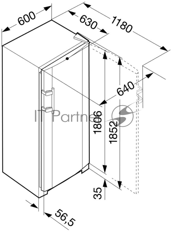Холодильник Liebherr SKESF 4240 серебристый (однокамерный)