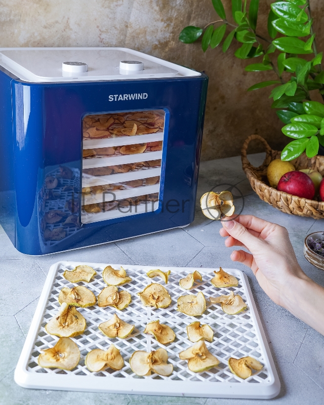 Сушка для фруктов и овощей Starwind SFD6431 6под. 400Вт синий