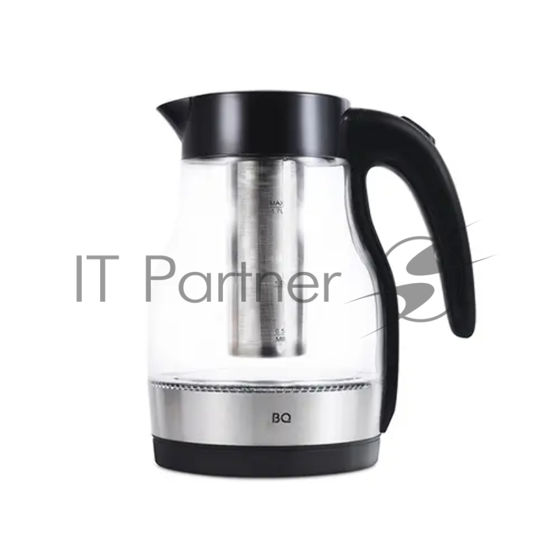Чайник электрический BQ KT2046G Black-Steel. Мощность : 2200 Вт / Максимальный объем : 1.7 л / Материал корпуса : Жаропрочное стекло / Материал подставки для чайника : Пластик / Фильтр против накипи : Съемный / Напряжение (В) : 220-240 В, 50/60 Гц /
