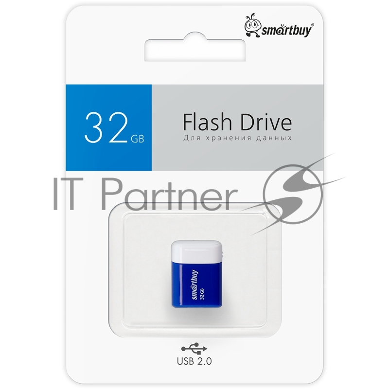 Флеш диск USB2.0 32Gb Smart Buy LARA Blue