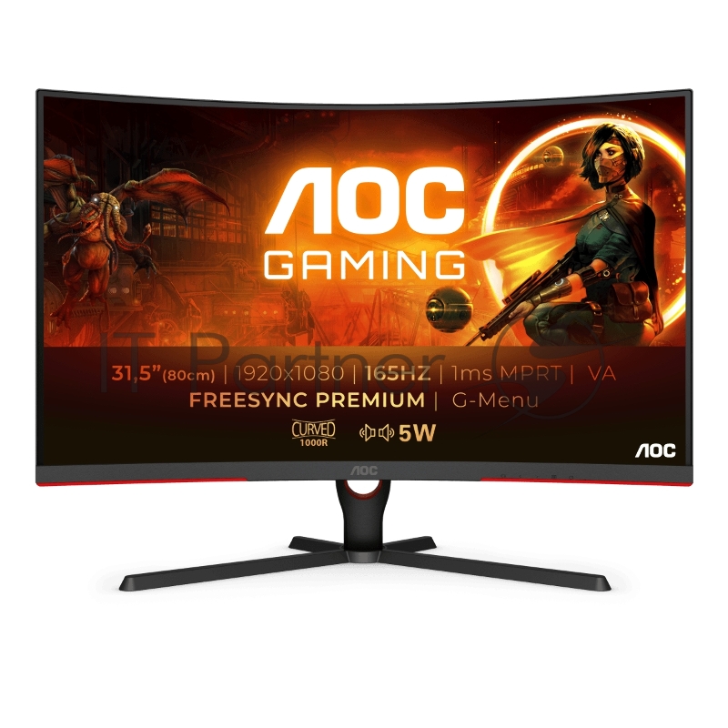 Монитор AOC 31.5 Gaming C32G3AE MVA 1920x1080 300cd/m2 16:9