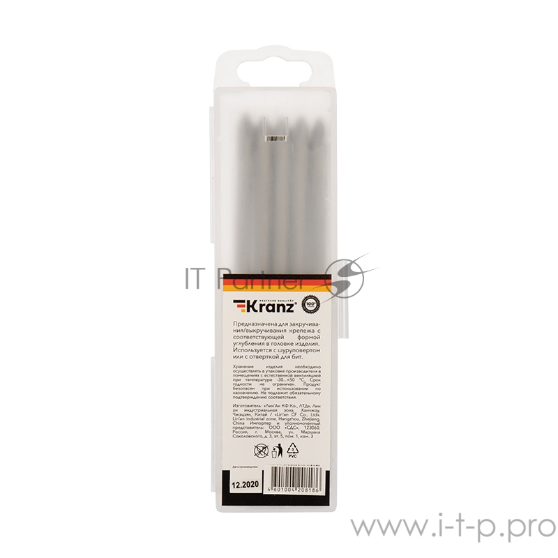 Бита PH2х127 мм для шуруповерта (упак. 5 шт.) Kranz