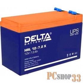 батареи Delta HRL 12-7.2 Х (7.2 Ач, 12В) свинцово- кислотный аккумулятор