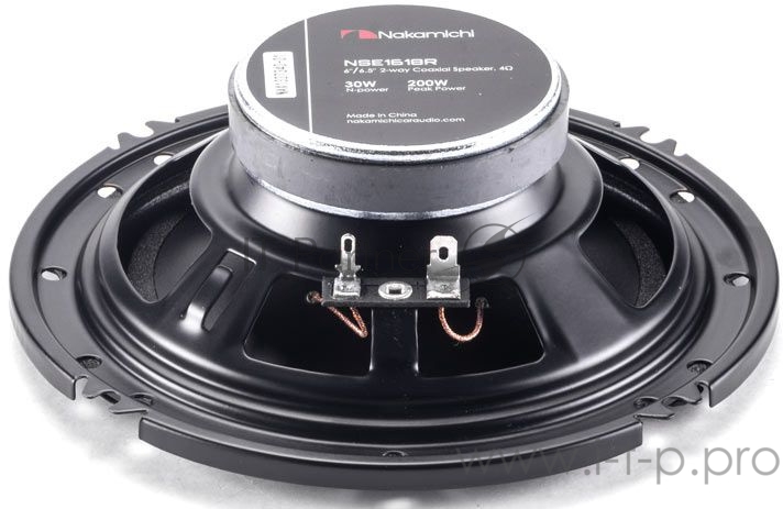Колонки автомобильные Nakamichi NSE-1618R 200Вт 4Ом 16см (6.5дюйм) (ком.:2кол.) коаксиальные двухполосные