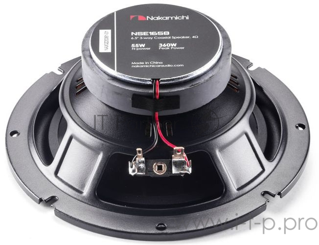 Колонки автомобильные Nakamichi NSE-1658 360Вт 4Ом 16см (6.5дюйм) (ком.:2кол.) коаксиальные трехполосные