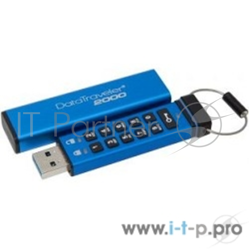 Носитель информации Kingston USB Drive 16Gb DT2000/16GB keypad, 256-AES {USB3.1}