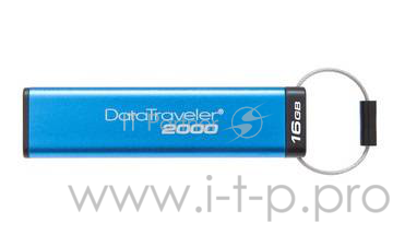 Носитель информации Kingston USB Drive 16Gb DT2000/16GB keypad, 256-AES {USB3.1}