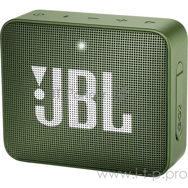 Колонки JBL JBL GO 2 зеленый 3W 1.0 BT/3.5Jack 730mAh (JBLGO2GRN)