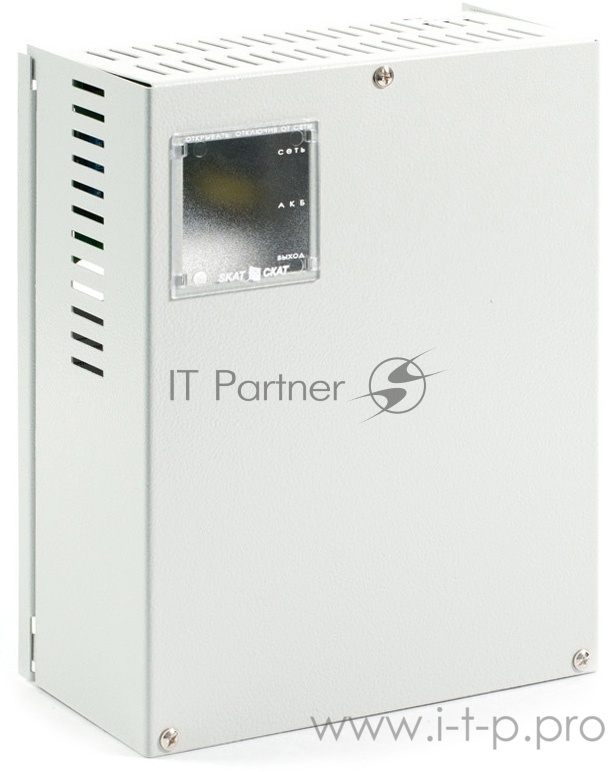 Источник питания СКАТ-1200У 12В 6А корпус под АКБ 1х17Ач холодный пуск СС ТР ПБ SKAT-1200U power supply 12V 6A case for battery 1х17Ah cold start SS TR PB