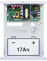 Источник питания СКАТ-1200У 12В 6А корпус под АКБ 1х17Ач холодный пуск СС ТР ПБ SKAT-1200U power supply 12V 6A case for battery 1х17Ah cold start SS TR PB