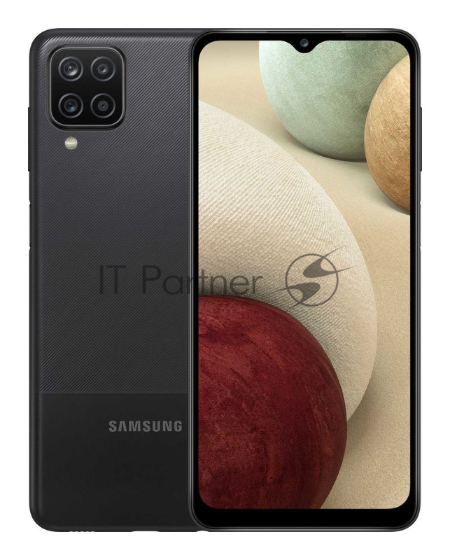 Смартфон Samsung SM-A127F Galaxy A12 32Gb 3Gb черный моноблок 3G 4G 2Sim 6.5 720x1600 Android 10 48Mpix 802.11 b/g/n NFC GPS GSM900/1800 GSM1900 TouchSc microSD max1024Gb