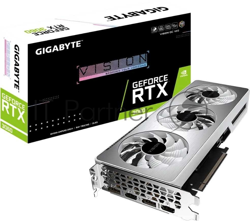 Видеокарта Gigabyte RTX 3060 GV-N3060VISION OC-12GD 2.0 LHR
