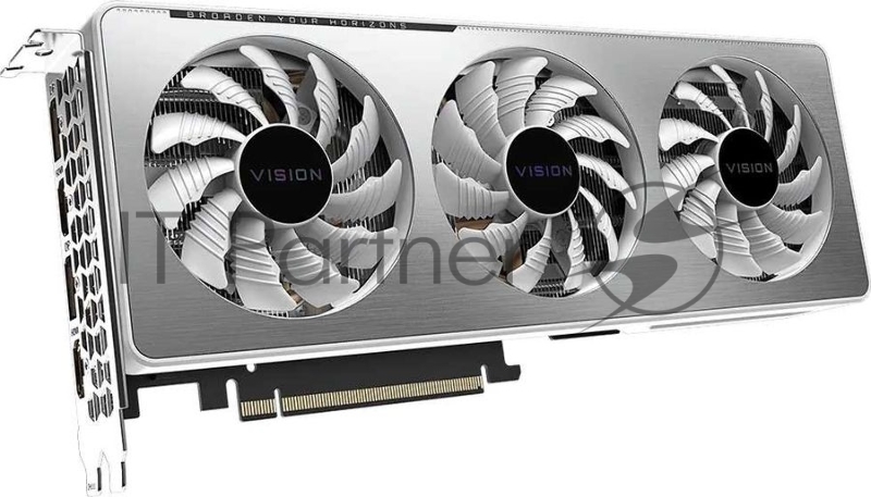 Видеокарта Gigabyte PCI-E 4.0 GV-N306TVISION OC-8GD 2.0 LHR NVIDIA GeForce RTX 3060Ti 8192Mb 256 GDDR6 1755/14000/HDMIx2/DPx2/HDCP Ret