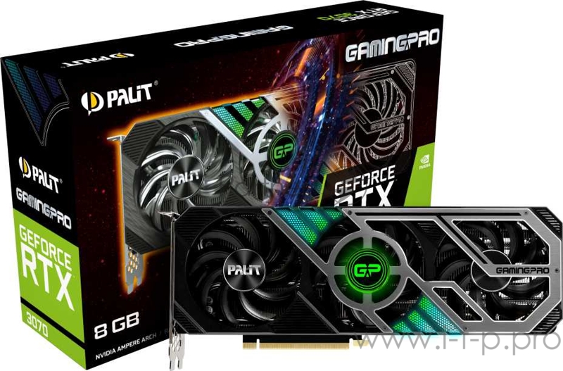 Видеокарта PCIE16 RTX3070 8GB LHR PA-RTX3070 GAMINGPRO 8G PALIT