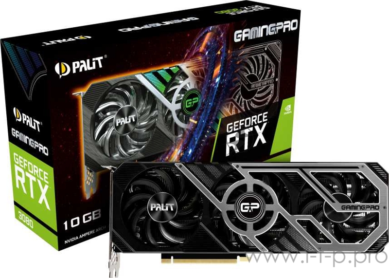 Видеокарта PCIE16 RTX3080 10GB LHR PA-RTX3080 GAMINGPRO 10G PALIT