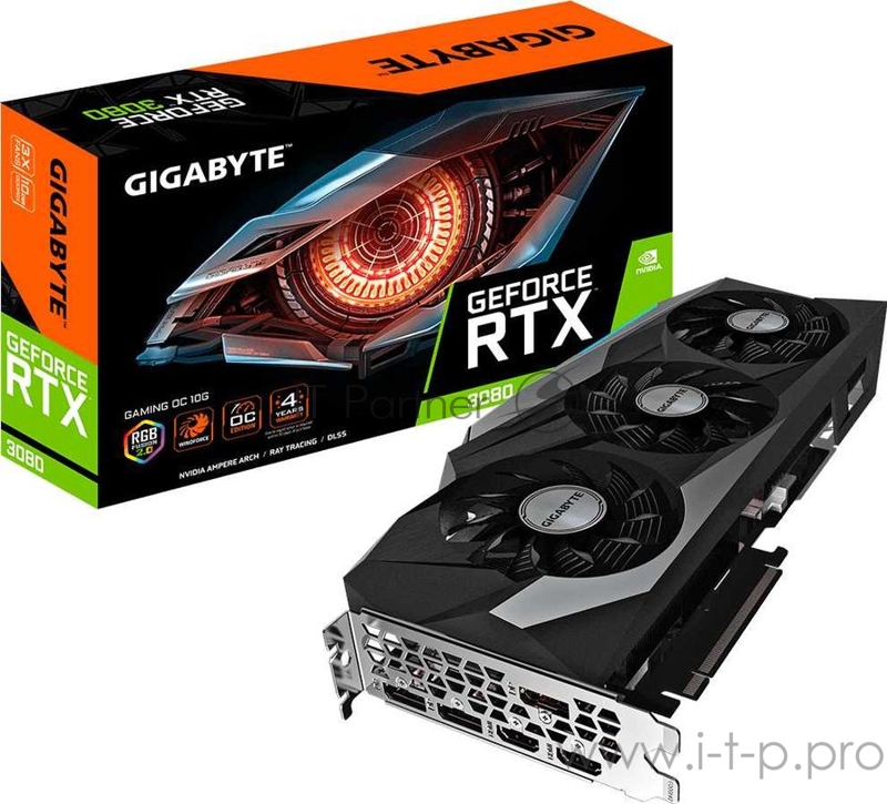 Видеокарта GIGABYTE NVIDIA GeForce RTX 3080 GV-N3080GAMING OC-10GD 2.0 RTX 3080 GAMING OC 10GB GDDR6X 320bit 2xHDMI 3xDP LHR