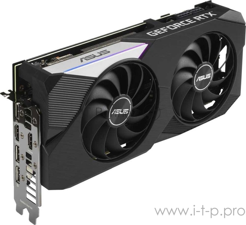 Видеокарта Asus PCI-E 4.0 DUAL-RTX3070-O8G-V2 LHR NVIDIA GeForce RTX 3070 8192Mb 256 GDDR6 1770/14000/HDMIx2/DPx3/HDCP Ret