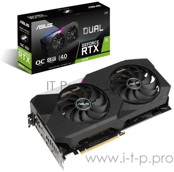 Видеокарта Asus PCI-E 4.0 DUAL-RTX3070-O8G-V2 LHR NVIDIA GeForce RTX 3070 8192Mb 256 GDDR6 1770/14000/HDMIx2/DPx3/HDCP Ret