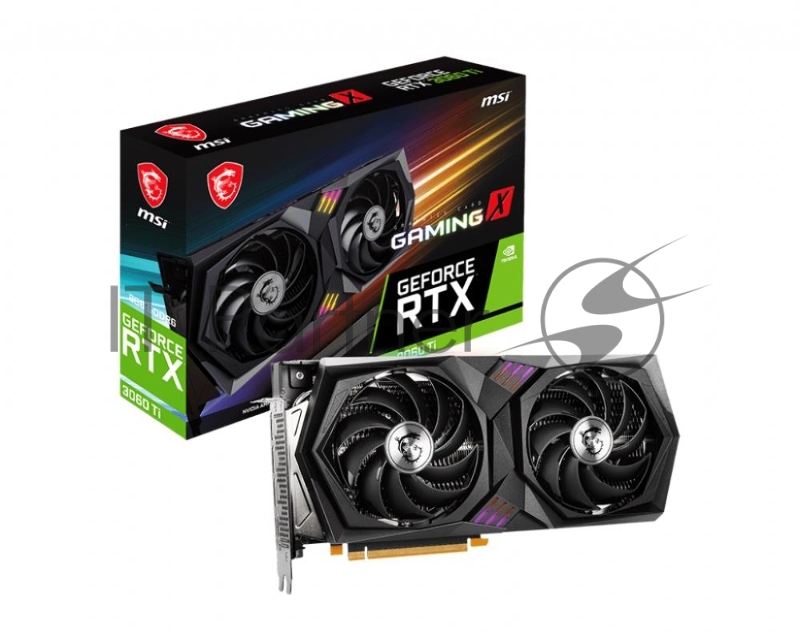 Видеокарта MSI PCI-E 4.0 RTX 3060 Ti GAMING X 8G LHR NVIDIA GeForce RTX 3060Ti 8192Mb 256 GDDR6 1770/14000/HDMIx1/DPx3/HDCP Ret