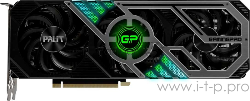 Видеокарта Palit PCI-E 4.0 PA-RTX3070 GAMINGPRO OC 8G V1 LHR NVIDIA GeForce RTX 3070 8192Mb 256 GDDR6 1500/14000/HDMIx1/DPx3/HDCP Ret