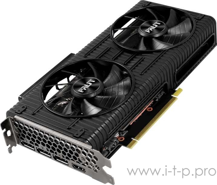 Видеокарта Palit PCI-E 4.0 PA-RTX3060Ti DUAL 8G V1 LHR NVIDIA GeForce RTX 3060Ti 8192Mb 256 GDDR6 1410/14000/HDMIx1/DPx3/HDCP Ret