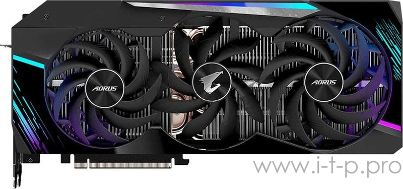 Видеокарта Gigabyte PCI-E 4.0 GV-N3080AORUS M-10GD 2.0 LHR NVIDIA GeForce RTX 3080 10240Mb 320 GDDR6X 1845/19000/HDMIx3/DPx3/HDCP Ret