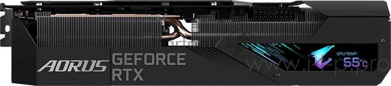 Видеокарта Gigabyte PCI-E 4.0 GV-N3080AORUS M-10GD 2.0 LHR NVIDIA GeForce RTX 3080 10240Mb 320 GDDR6X 1845/19000/HDMIx3/DPx3/HDCP Ret