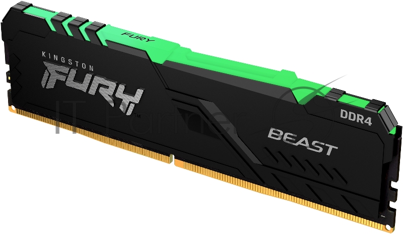 Память оперативная Kingston 16GB 3733MHz DDR4 CL19 DIMM 1Gx8 FURY Beast RGB