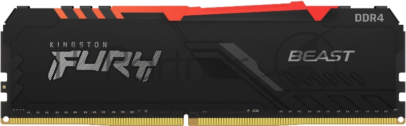 Память оперативная Kingston 8GB 3733MHz DDR4 CL19 DIMM FURY Beast RGB
