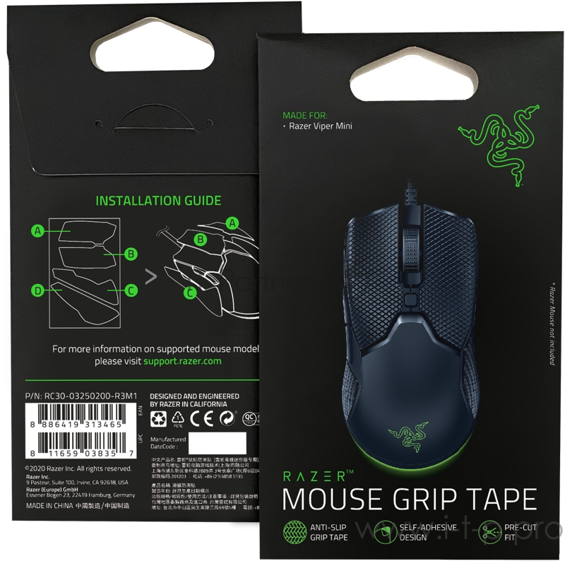 Накладка для мыши Razer Mouse Grip Tape - Razer Viper Mini Razer Mouse Grip Tape - Razer Viper Mini