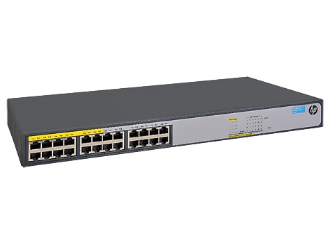 Сетевое оборудование HP JH019A Коммутатор HPE 1420-24G-PoE+ неуправляемый 19U 24x10/100/1000BASE-T