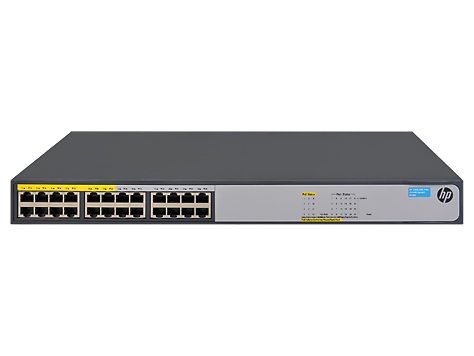 Сетевое оборудование HP JH019A Коммутатор HPE 1420-24G-PoE+ неуправляемый 19U 24x10/100/1000BASE-T
